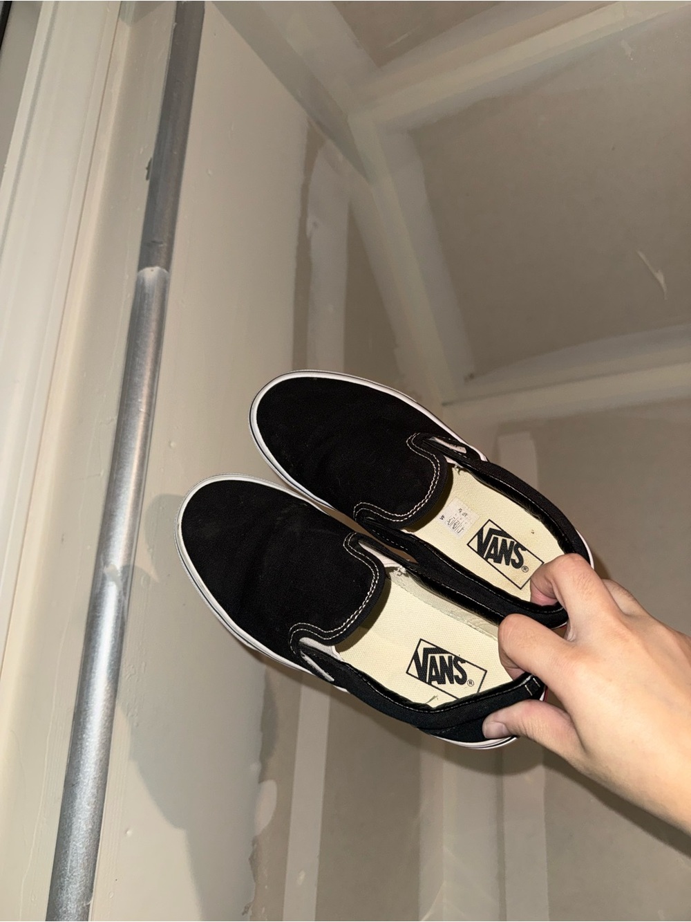 Vans Black Slip-On Canvas Sneakers
